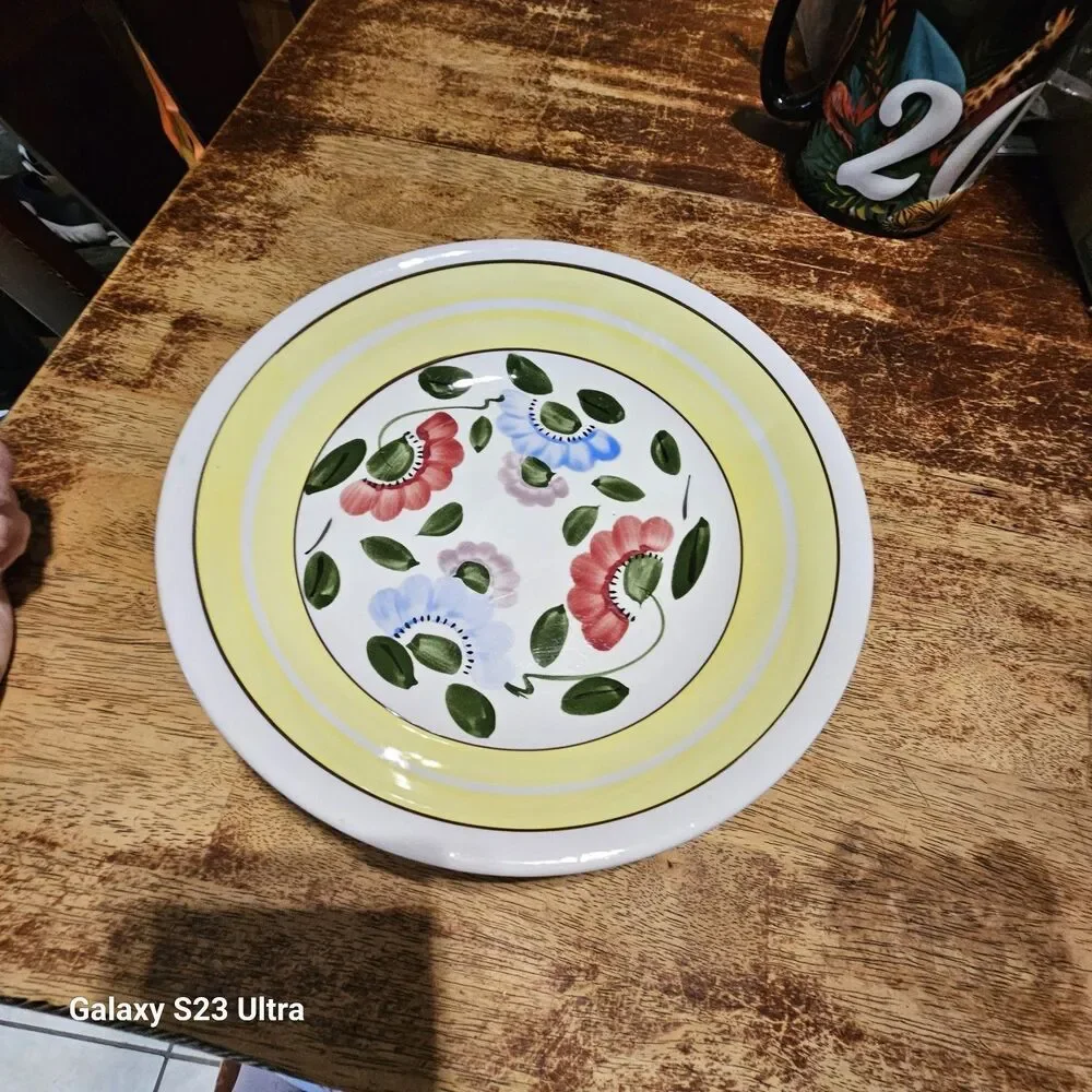 Jack Richter Co Large Serving/Dinner Plate Sasai Ironstone Ware Yellow Floral 11